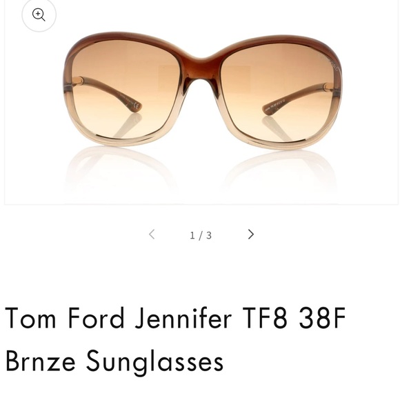 Tom Ford Jennifer TF8 38F Brnze Sunglasses - Picture 2 of 16
